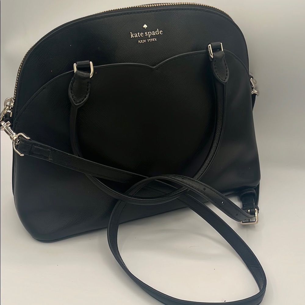 Kate Spade Black Shoulder Bag with Structured Design